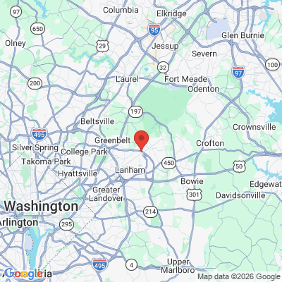 Map to  office in Lanham, MD