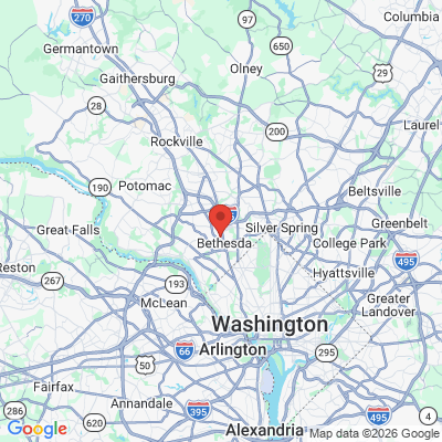 Map to  office in Bethesda, MD