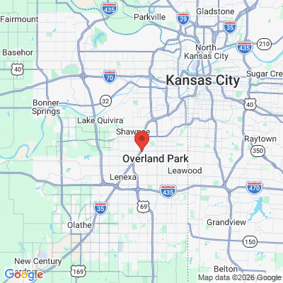 Map to  office in Overland Park, KS