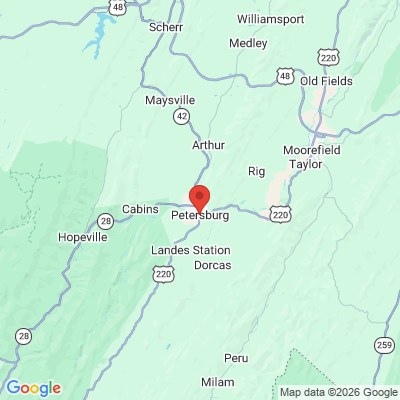 Map to  office in Petersburg, WV