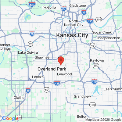 Map to  office in Prairie Village, KS