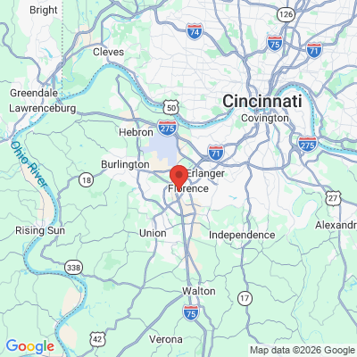 Map to  office in Florence, KY