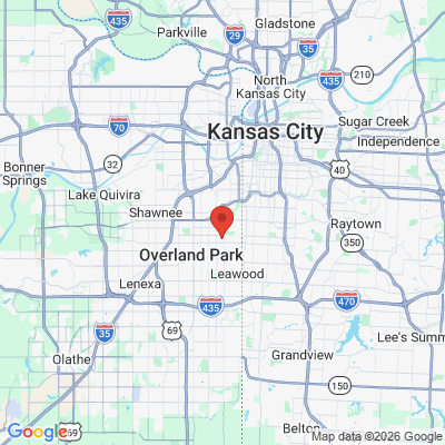 Map to  office in Prairie Village, KS