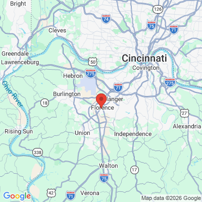 Map to  office in Florence, KY
