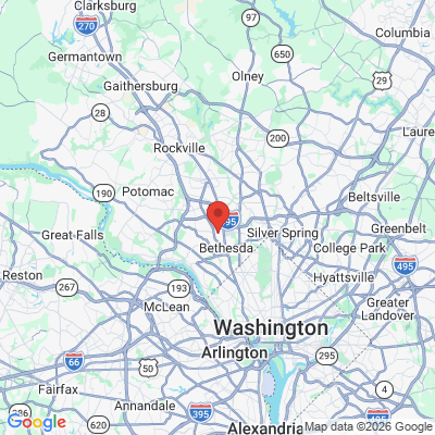 Map to  office in Bethesda, MD