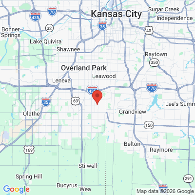 Map to  office in Overland Park, KS