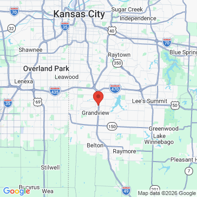 Map to  office in Grandview, MO