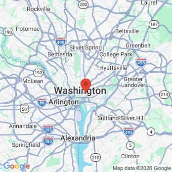Map to W Dentistry office in Washington, DC