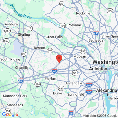 Map to  office in Vienna, VA
