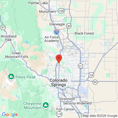 Map to  office in Colorado Springs, CO