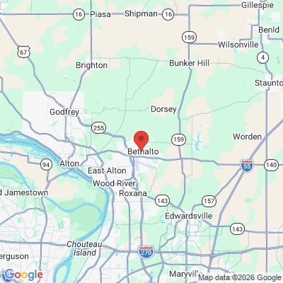 Map to  office in Bethalto, IL