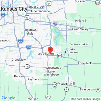 Map to  office in Lees Summit, MO