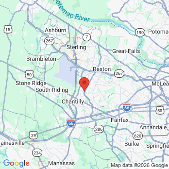 Map to Calvin Nguyen DDS office in Herndon, VA