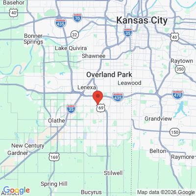 Map to  office in Overland Park, KS