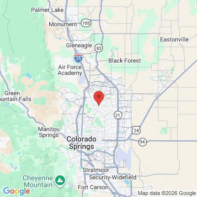 Map to  office in Colorado Springs, CO