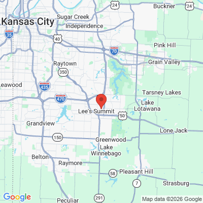 Map to  office in Lees Summit, MO