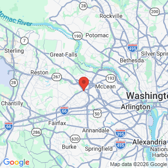 Map to Tysons Dental Associates office in Tysons, VA