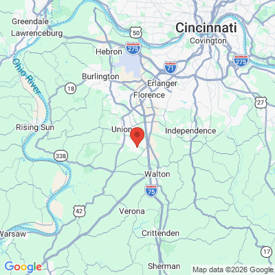 Map to  office in Union, KY