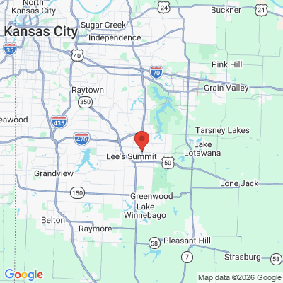 Map to  office in Lees Summit, MO