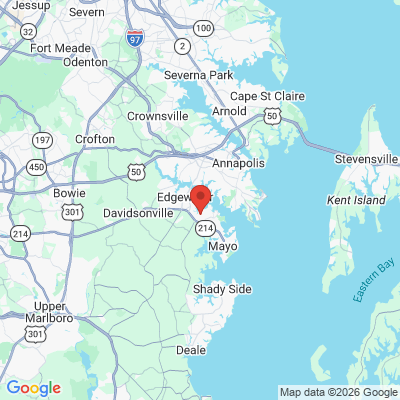 Map to  office in Edgewater, MD