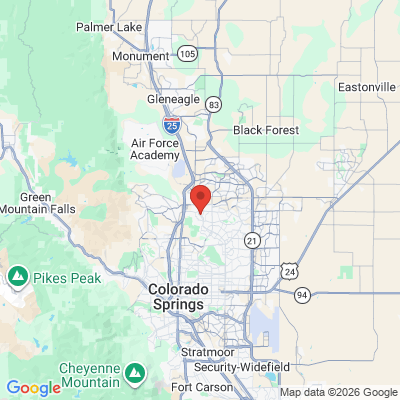 Map to  office in Colorado Springs, CO