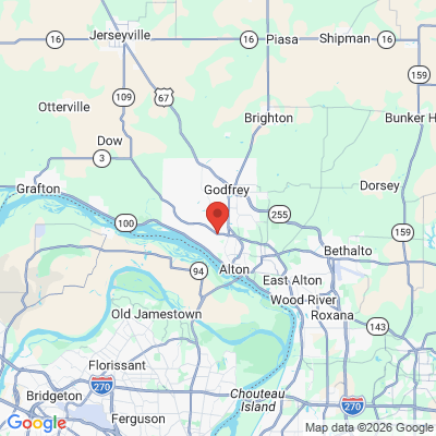 Map to  office in Godfrey, IL
