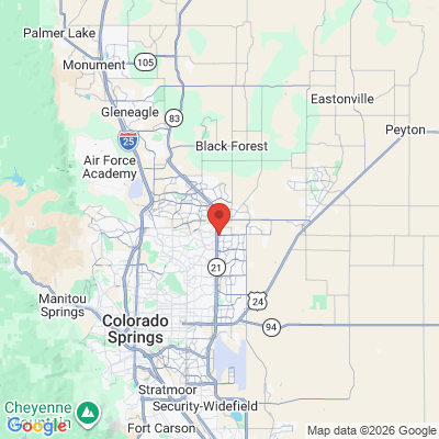 Map to  office in Colorado Springs, CO