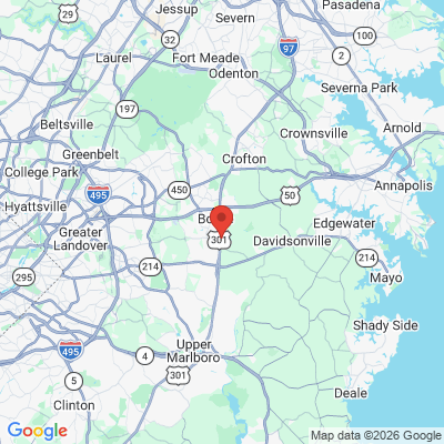 Map to  office in Bowie, MD