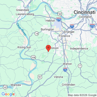 Map to  office in Union, KY