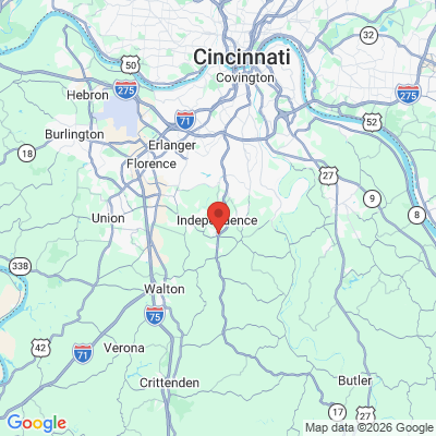 Map to  office in Independence, KY