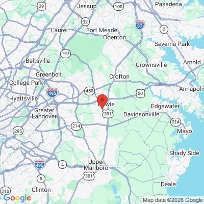 Map to  office in Bowie, MD