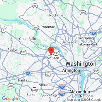 Map to McLean Family Dentistry office in Mc Lean, VA