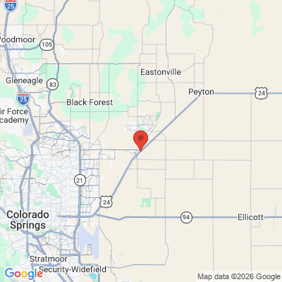 Map to  office in Falcon, CO