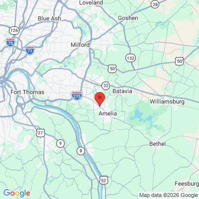 Map to  office in Amelia, OH