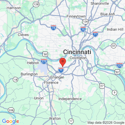 Map to  office in Crescent Springs, KY