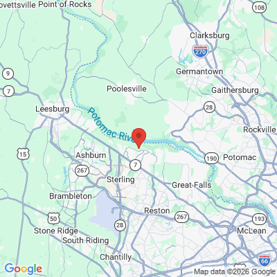 Map to  office in Potomac Falls, VA