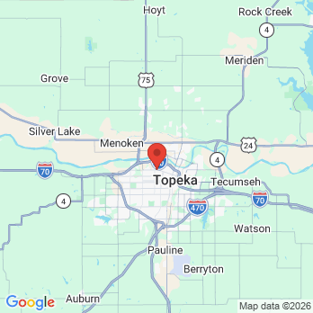 Map to Capital City Dental office in Topeka, KS