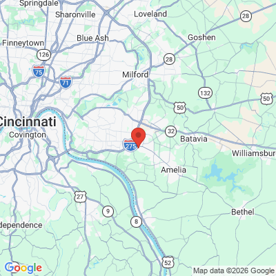 Map to  office in Withamsville, OH