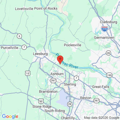 Map to Aurelia Dental Boutique office in Leesburg, VA