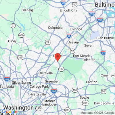 Map to  office in Laurel, MD