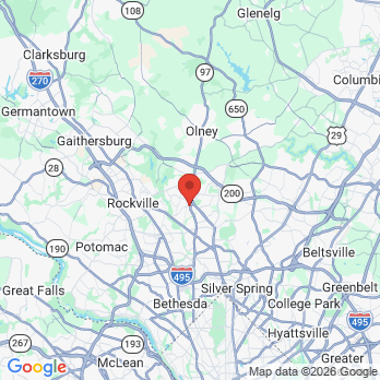 Map to Aspen Hill Smiles Family Dentistry office in Rockville, MD