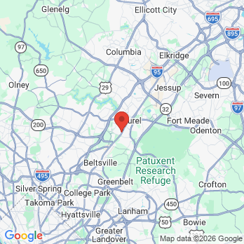 Map to Dental Care of Laurel Lakes office in Laurel, MD