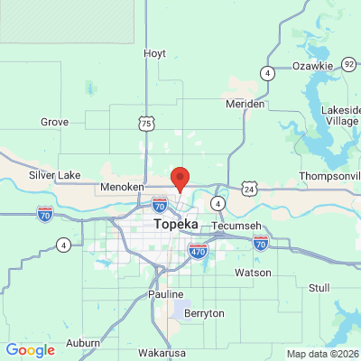 Map to  office in Topeka, KS