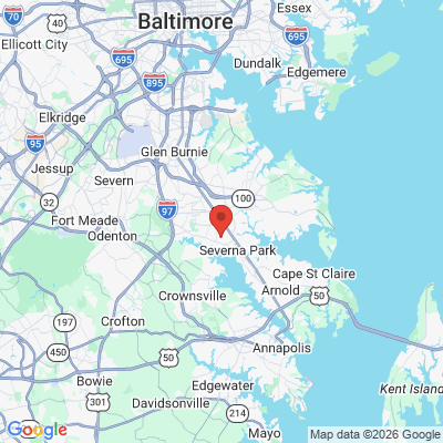 Map to  office in Severna Park, MD