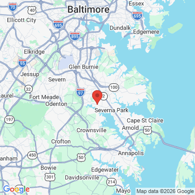 Map to  office in Severna Park, MD