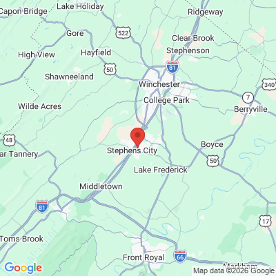 Map to  office in Stephens City, VA