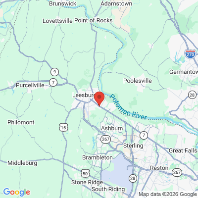 Map to  office in Leesburg, VA