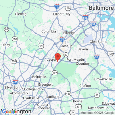 Map to  office in Laurel, MD