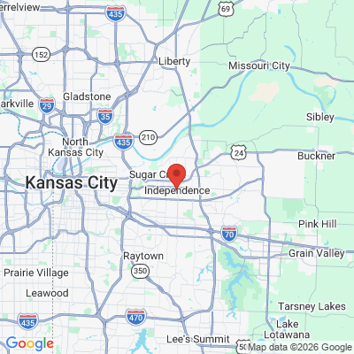 Map to  office in Independence, MO