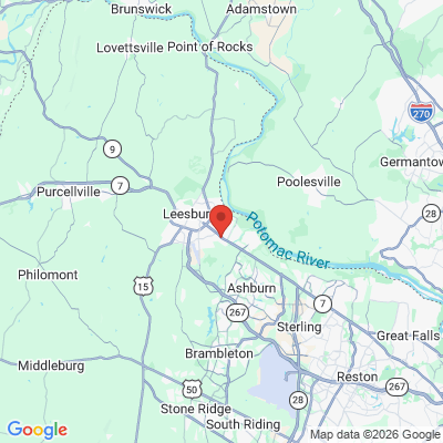 Map to  office in Leesburg, VA